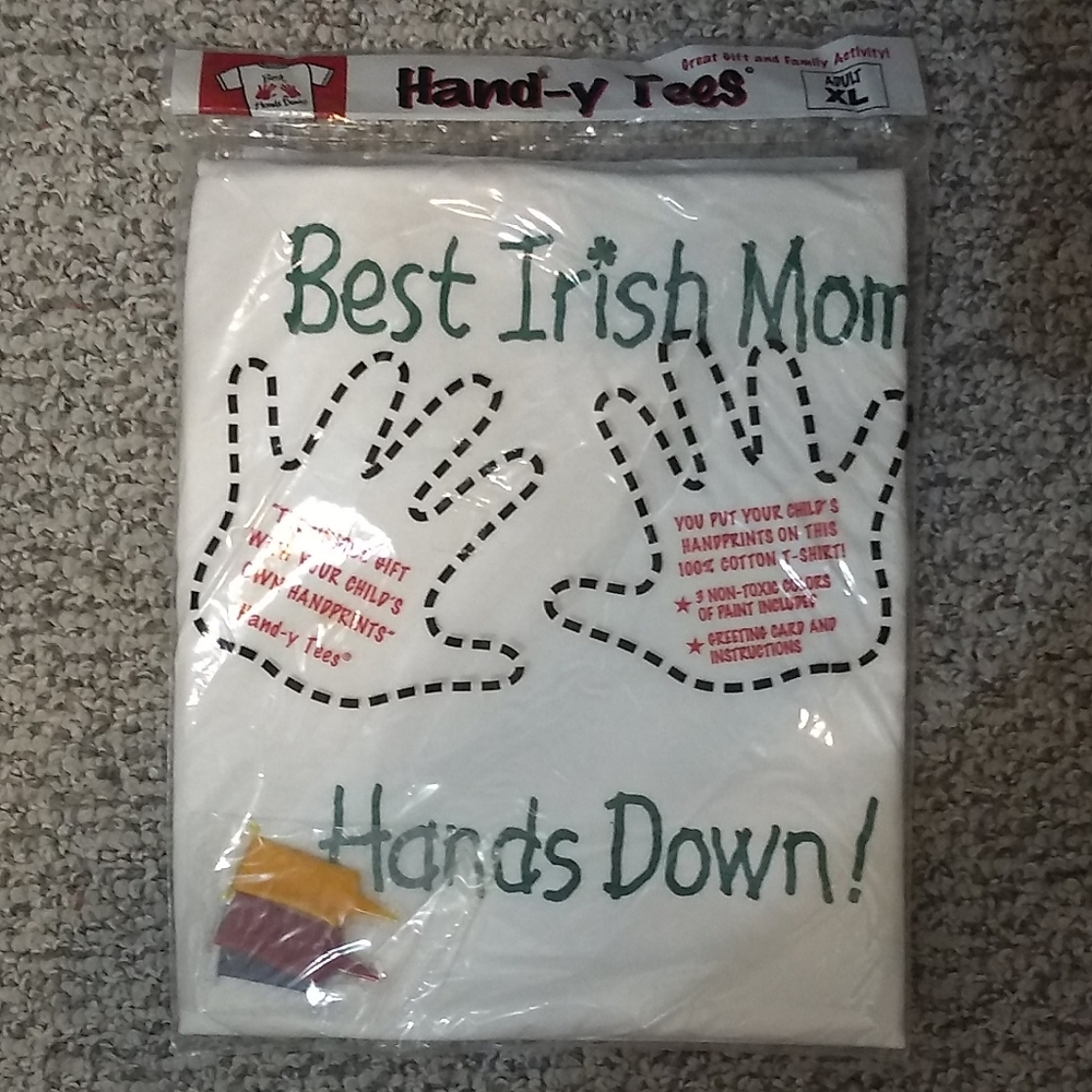 🌷‼️5/$20 - Hand-y Tees Best Irish Mom Hands Down Tee Shirt XL